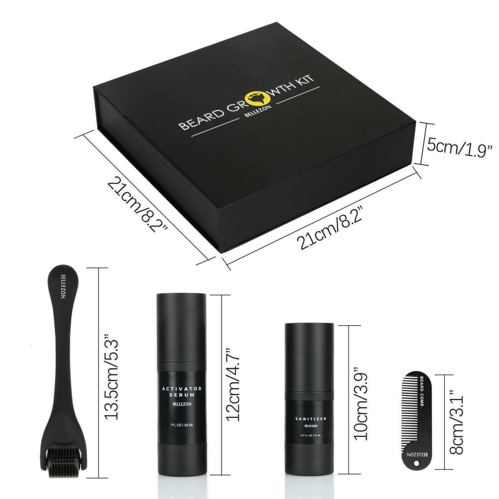 Beard Growth Serum Set – Thicker, Fuller, Healthier Beard